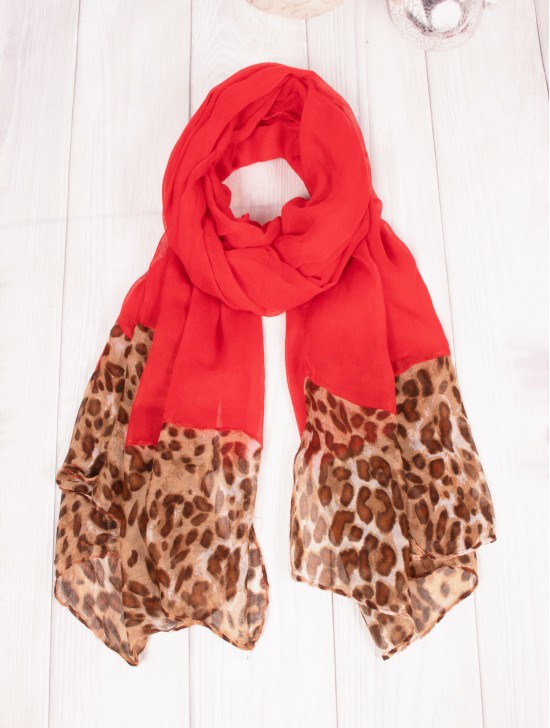 SCARF,LINEN, SOLID, LEO END